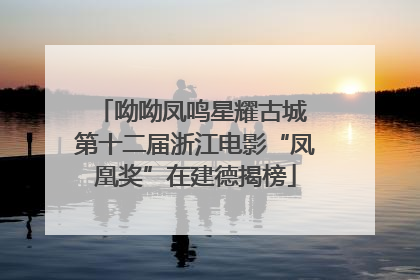 呦呦凤鸣星耀古城 第十二届浙江电影“凤凰奖”在建德揭榜