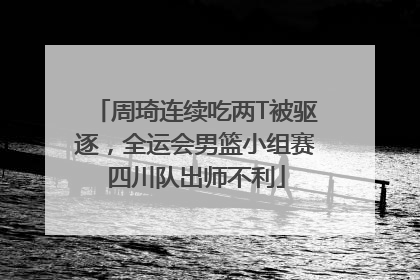 周琦连续吃两T被驱逐，全运会男篮小组赛四川队出师不利