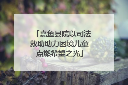 嘉鱼县院以司法救助助力困境儿童点燃希望之光