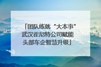 团队练就“大本事” 武汉霍尼特公司赋能头部车企智慧升级