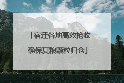 宿迁各地高效抢收 确保夏粮颗粒归仓