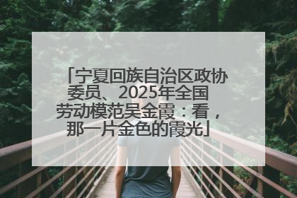 宁夏回族自治区政协委员、2025年全国劳动模范吴金霞：看，那一片金色的霞光