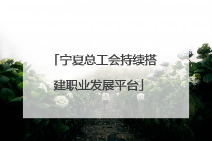 宁夏总工会持续搭建职业发展平台