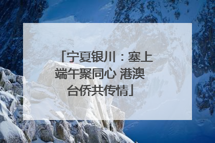 宁夏银川：塞上端午聚同心 港澳台侨共传情