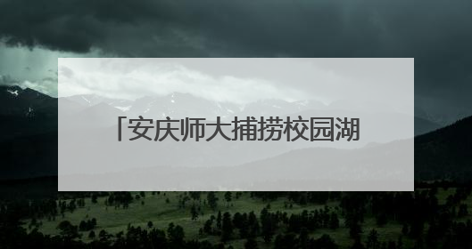 安庆师大捕捞校园湖鱼 免费宴请全校师生品尝“全鱼宴”