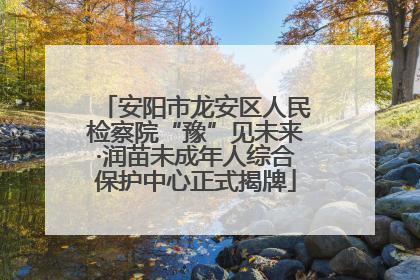 安阳市龙安区人民检察院“豫”见未来·润苗未成年人综合保护中心正式揭牌