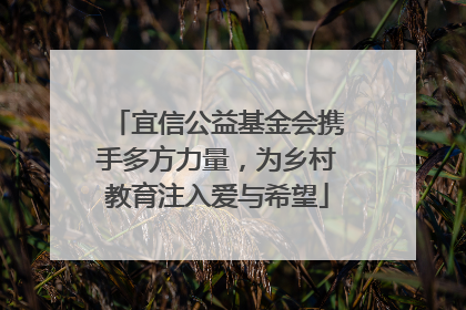 宜信公益基金会携手多方力量，为乡村教育注入爱与希望