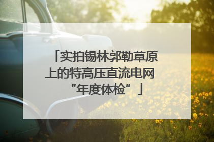 实拍锡林郭勒草原上的特高压直流电网“年度体检”