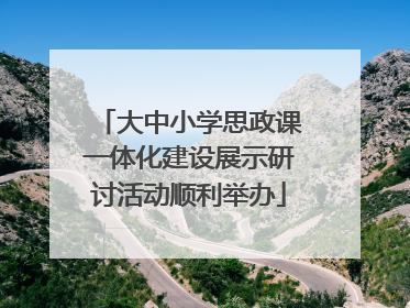 大中小学思政课一体化建设展示研讨活动顺利举办