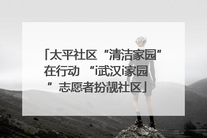 太平社区“清洁家园”在行动 “i武汉i家园”志愿者扮靓社区