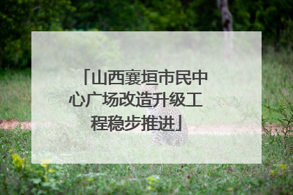 山西襄垣市民中心广场改造升级工程稳步推进