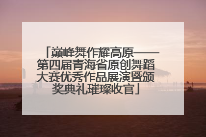 巅峰舞作耀高原——第四届青海省原创舞蹈大赛优秀作品展演暨颁奖典礼璀璨收官