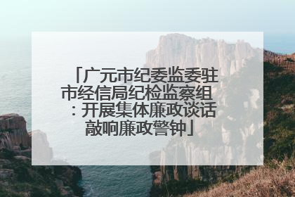 广元市纪委监委驻市经信局纪检监察组：开展集体廉政谈话 敲响廉政警钟