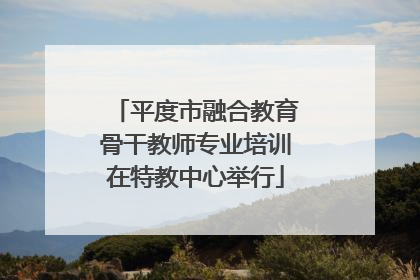 平度市融合教育骨干教师专业培训在特教中心举行
