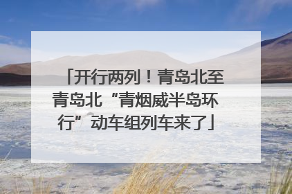 开行两列！青岛北至青岛北“青烟威半岛环行”动车组列车来了