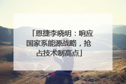 恩捷李晓明：响应国家系能源战略，抢占技术制高点
