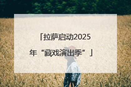 拉萨启动2025年“藏戏演出季”