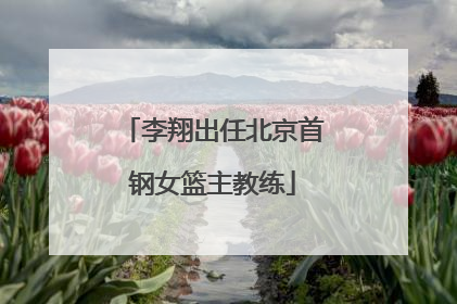 李翔出任北京首钢女篮主教练
