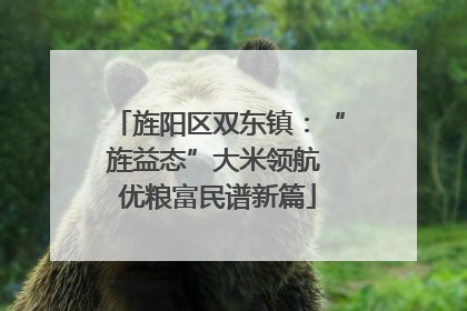 旌阳区双东镇：“旌益态”大米领航 优粮富民谱新篇