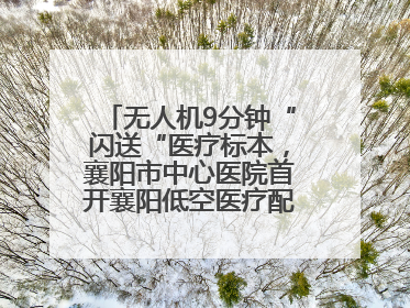 无人机9分钟“闪送“医疗标本，襄阳市中心医院首开襄阳低空医疗配送“空中快