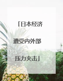 日本经济遭受内外部压力夹击