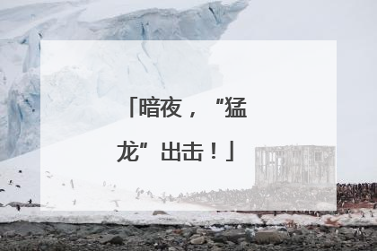 暗夜，“猛龙”出击！