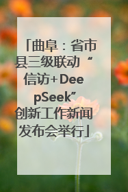 曲阜：省市县三级联动“信访+DeepSeek”创新工作新闻发布会举行