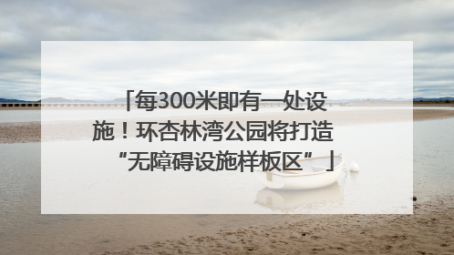 每300米即有一处设施！环杏林湾公园将打造“无障碍设施样板区”