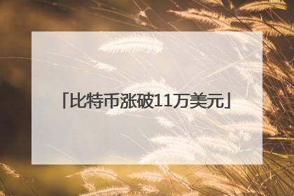 比特币涨破11万美元