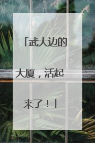 武大边的大厦，活起来了！