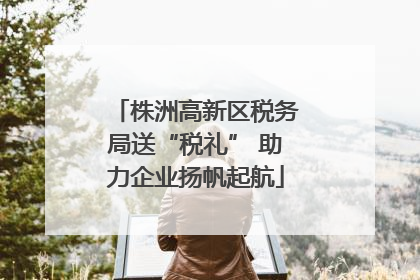 株洲高新区税务局送“税礼” 助力企业扬帆起航