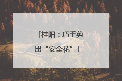 桂阳：巧手剪出“安全花”