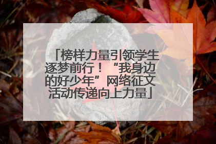 榜样力量引领学生逐梦前行！“我身边的好少年”网络征文活动传递向上力量