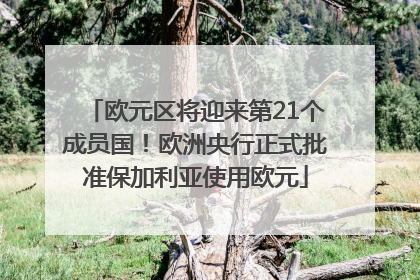 欧元区将迎来第21个成员国！欧洲央行正式批准保加利亚使用欧元