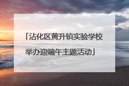 沾化区黄升镇实验学校举办迎端午主题活动
