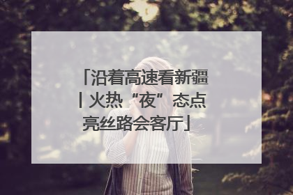 沿着高速看新疆丨火热“夜”态点亮丝路会客厅