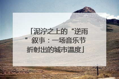 泥泞之上的“逆雨”叙事：一场音乐节折射出的城市温度