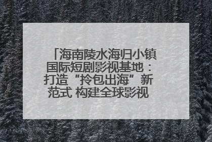 海南陵水海归小镇国际短剧影视基地：打造“拎包出海”新范式 构建全球影视产业“新热土”