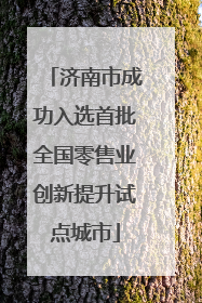 济南市成功入选首批全国零售业创新提升试点城市