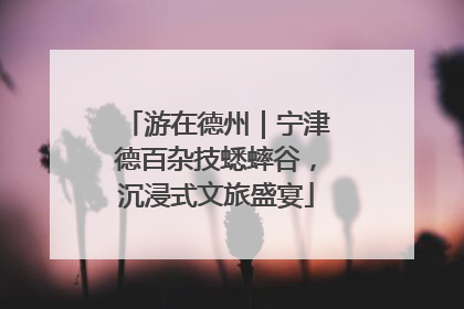 游在德州｜宁津德百杂技蟋蟀谷，沉浸式文旅盛宴