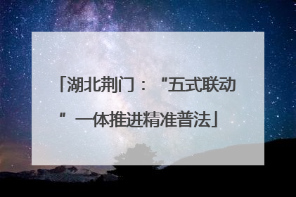 湖北荆门：“五式联动”一体推进精准普法