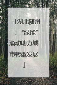 湖北随州：“绿能”涌动助力城市转型发展