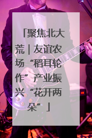 聚焦北大荒｜友谊农场“稻耳轮作”产业振兴“花开两朵”