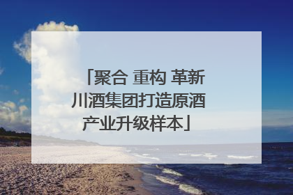 聚合 重构 革新 川酒集团打造原酒产业升级样本