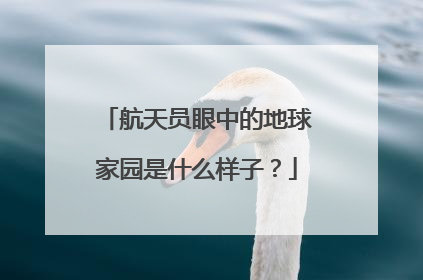 航天员眼中的地球家园是什么样子？