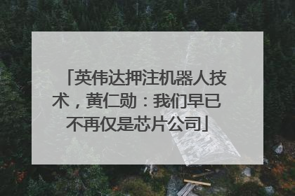 英伟达押注机器人技术，黄仁勋：我们早已不再仅是芯片公司