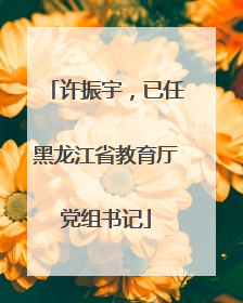 许振宇，已任黑龙江省教育厅党组书记