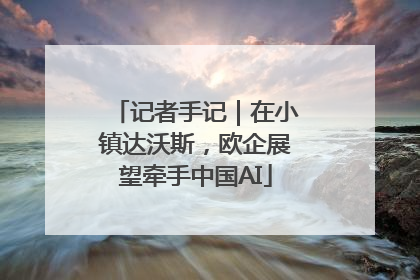 记者手记｜在小镇达沃斯，欧企展望牵手中国AI