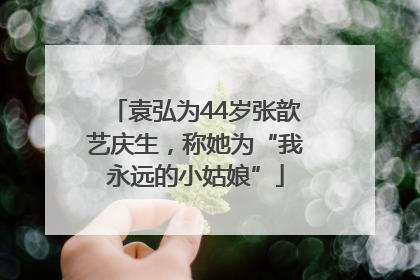 袁弘为44岁张歆艺庆生，称她为“我永远的小姑娘”
