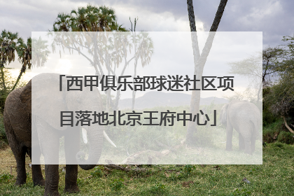 西甲俱乐部球迷社区项目落地北京王府中心
